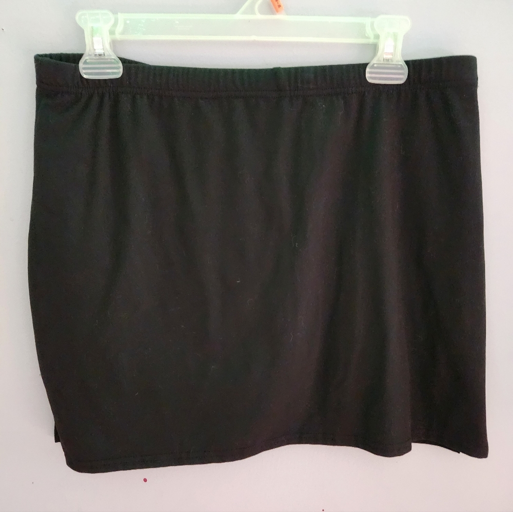 Black Mini Skirt XL